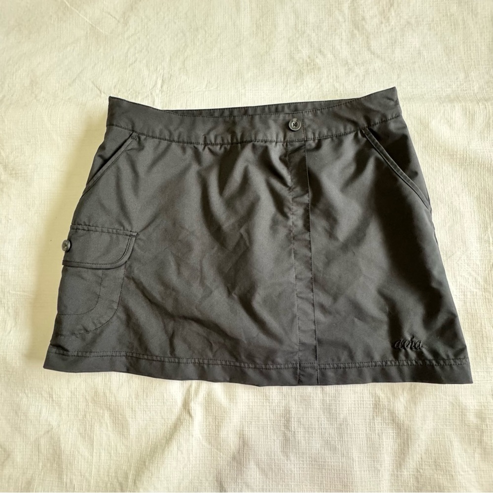 4/25 Avia Gray Skort with Pocket Detail